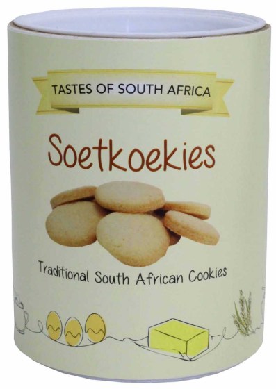 Taste of South Africa SOETKOEKIES boosted yellow novelty tourism confectionery